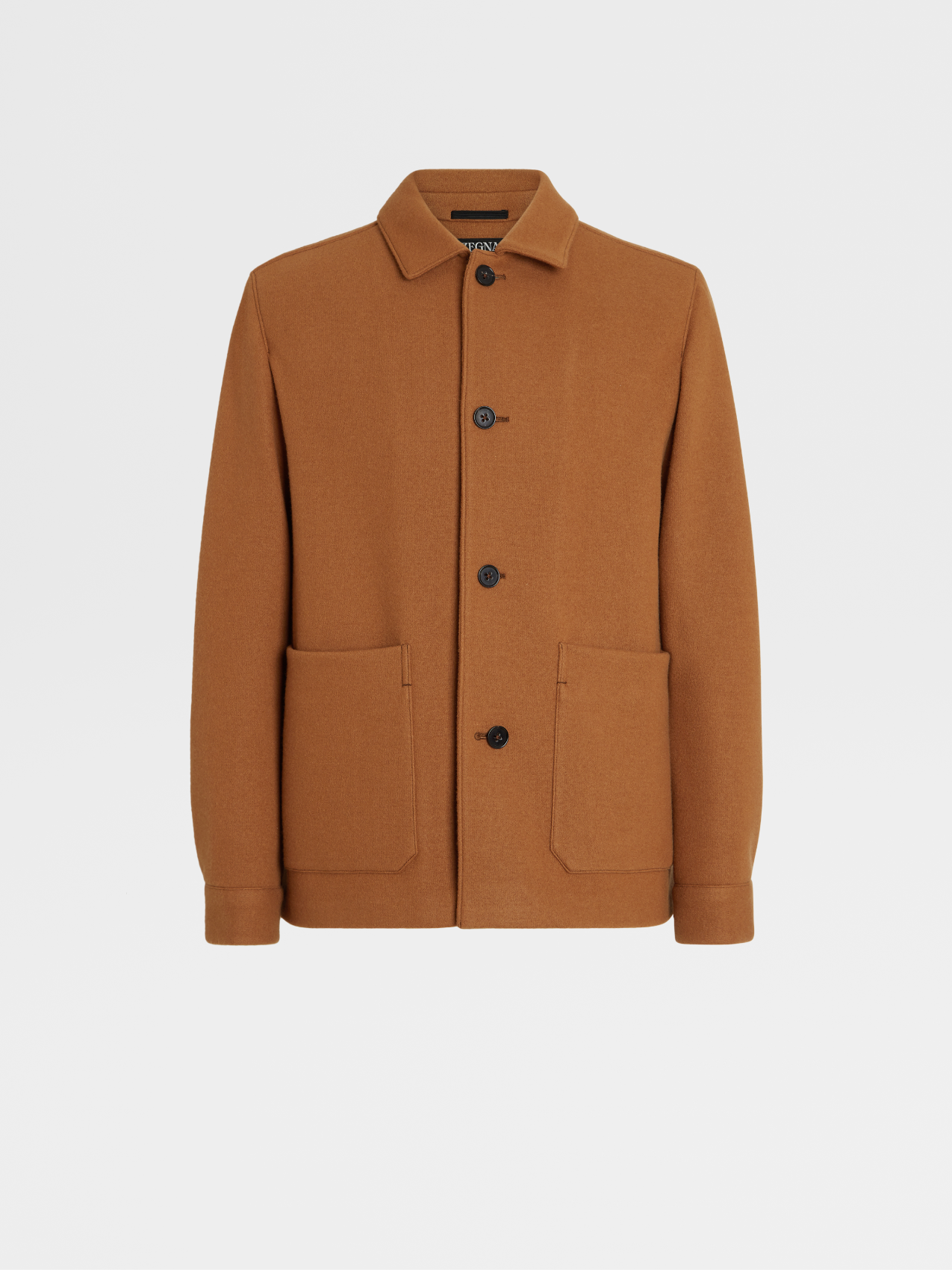 Vicuna Color Wool and Cashmere Chore Jacket